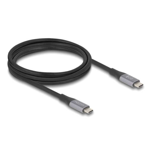 Alternative view of DELOCK καλώδιο USB-C 81192, 240W, 40 Gbps, 8K, 2m, E-Marker, μαύρο