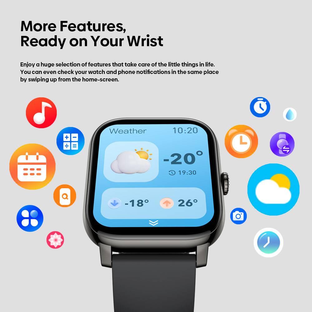 ZEBLAZE smartwatch Btalk Pro, heart rate, 1.91" TFT, μαύρο - Image 8
