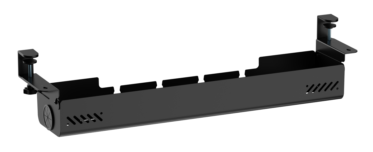BRATECK cable management γραφείου CC11-22-2, μεταλλικό, 894x167x196mm, μαύρο