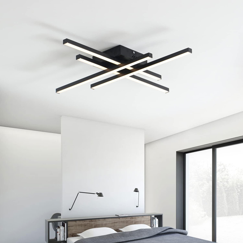 POWERTECH LED φωτιστικό οροφής HLL-0111, 50W, 4500K, 9x60x60cm, μαύρο - Image 2