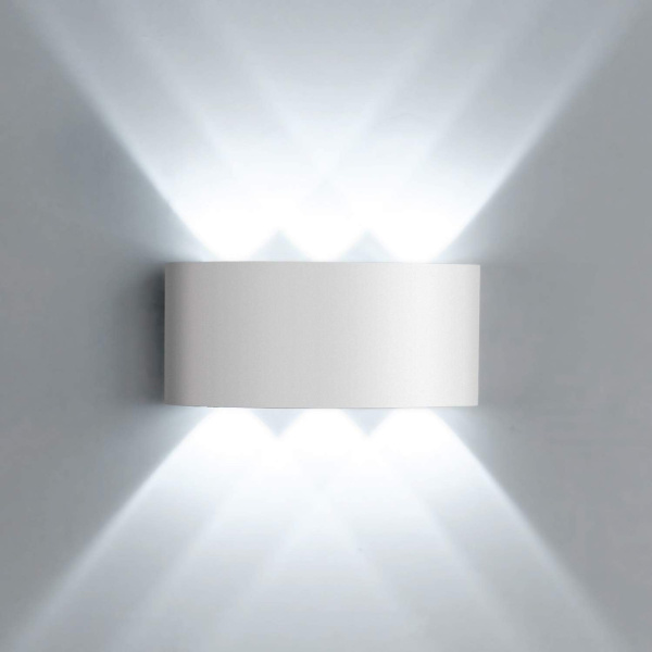 Alternative view of POWERTECH LED φωτιστικό τοίχου HLL-0160, 6W, 4000K, 510lm, IP65, λευκό