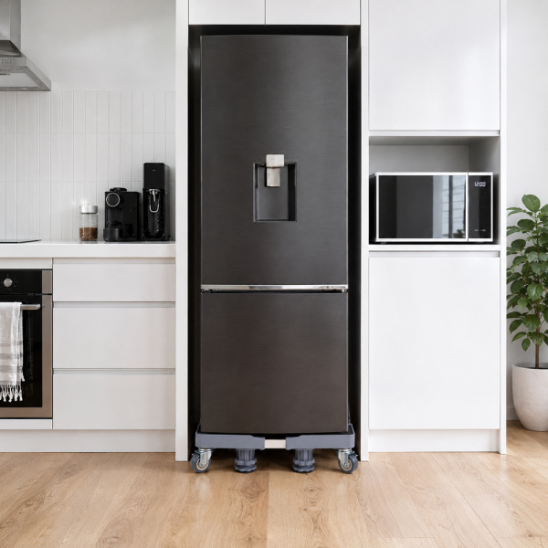 Alternative view of HOME USE βάση λευκών συσκευών HUH-0271 με ρόδες, ρυθμιζόμενη 42-68cm, έως 400kg, γκρι