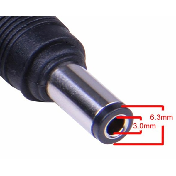 Alternative view of POWERTECH βύσμα για φορτιστή Toshiba/NEC laptop, M1, 15V, 6.3x3mm
