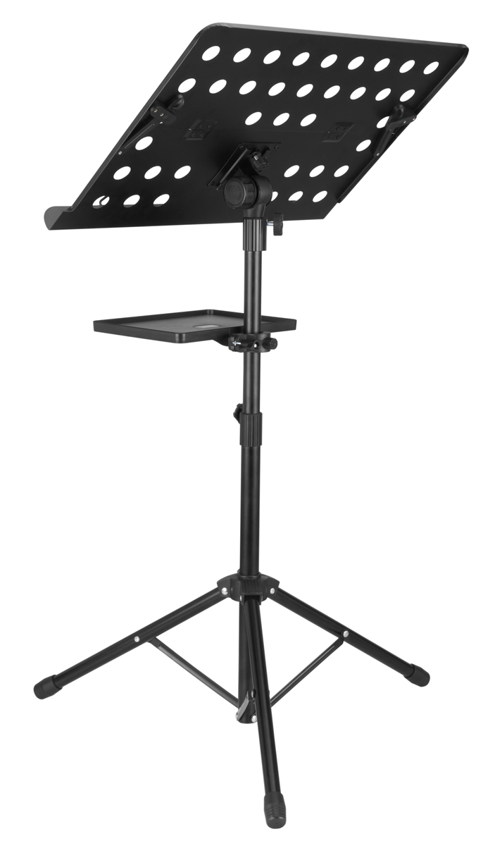 BRATECK αναλόγιο μουσικής MSS01-8, 75~150cm ύψος, με ράφι, μαύρο - Image 3