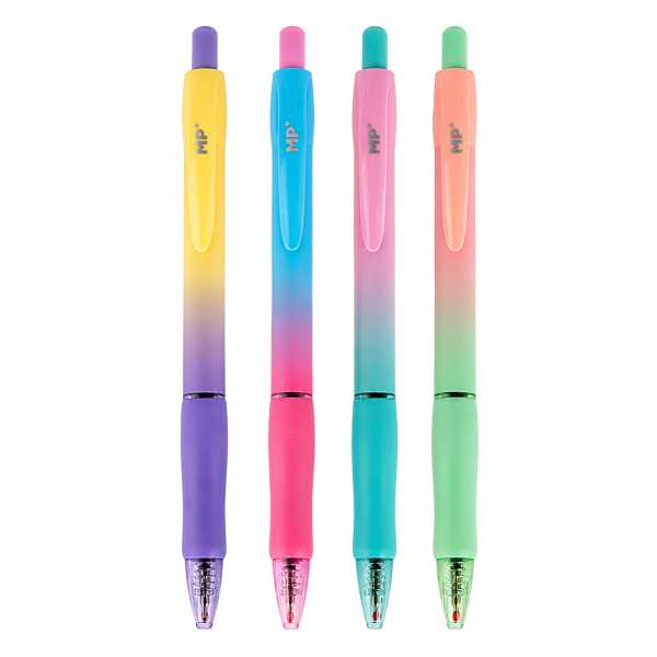 MP στυλό διαρκείας ballpoint PE140-13, 0.7mm μύτη, 14.5cm, μπλε, διάφορα σχέδια, 1τμχ