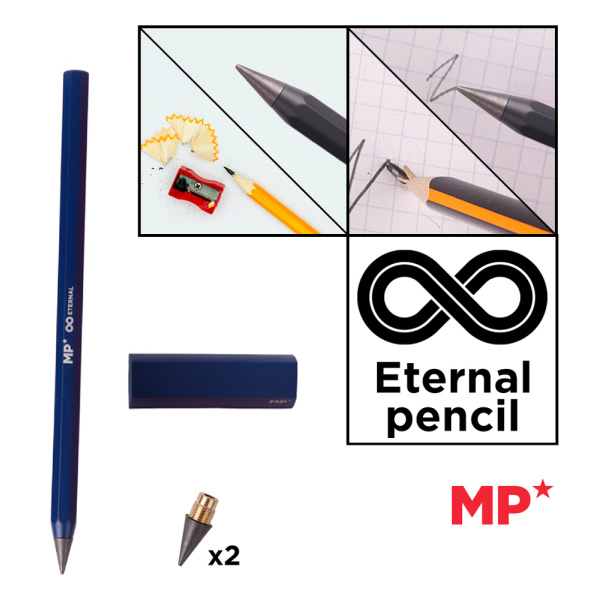 Alternative view of MP eternal μολύβι PE560 με γόμα & 2x ανταλλακτικές μύτες, μπλε