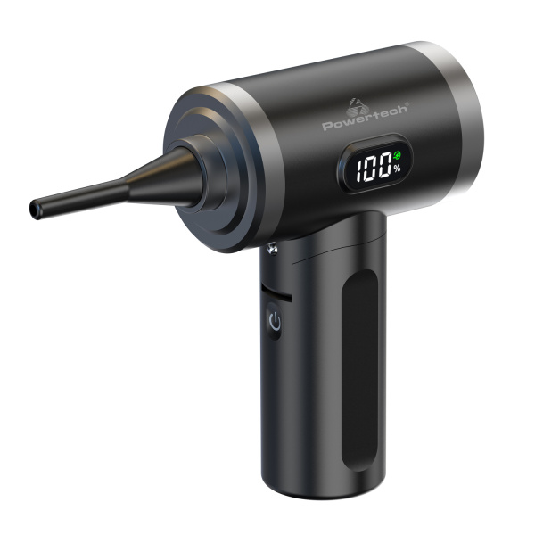 Alternative view of POWERTECH ηλεκτρικό air duster PT-1316 με LED φακό, 50W, 3600mAh, μαύρο
