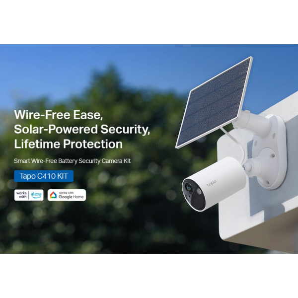 Alternative view of TP-LINK smart ηλιακή κάμερα Tapo C410 KIT, 2K/3MP, WiFi, IP65, V2.0