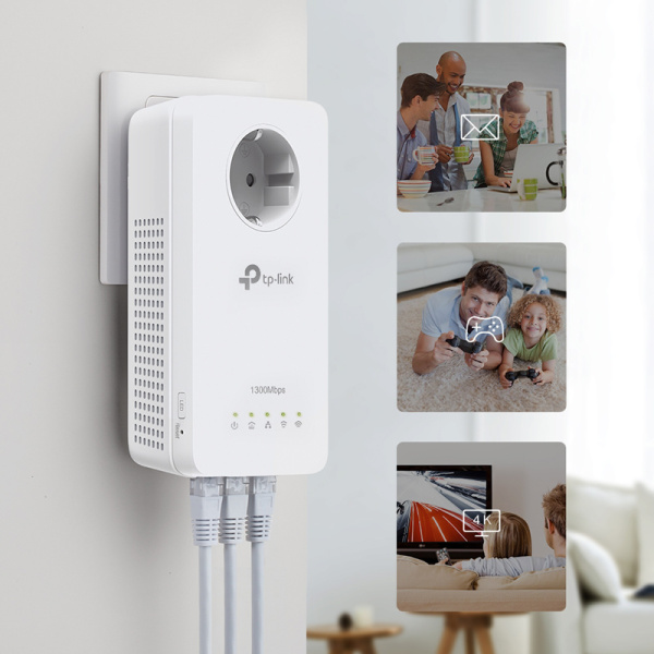 Alternative view of TP-LINK powerline ac WiFi TL-WPA8631P kit, AV1300 Gigabit, Ver. 3.0