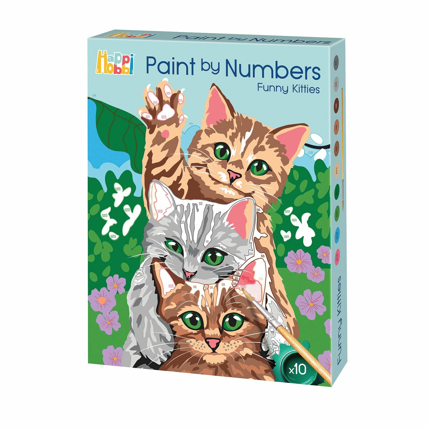 HappiHobbi Paint By Numbers Funny Kitties Για 7+ Ετών - Image 4