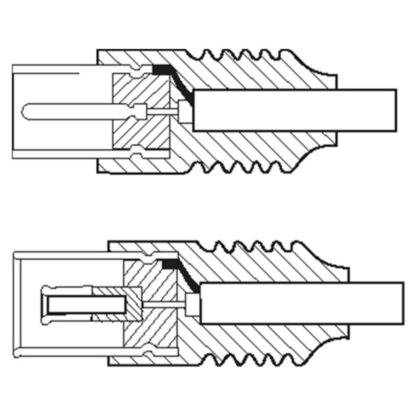 Alternative view of GOOBAY καλώδιο κεραίας αρσενικό σε θηλυκό 11511, 70dB, 2.5m, λευκό