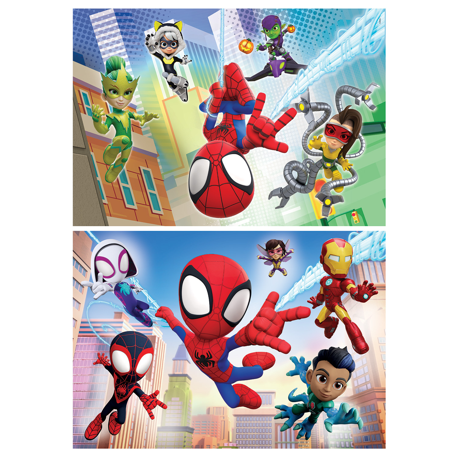 Clementoni Παιδικό Παζλ Super Color Marvel Spidey Και Οι Απίθανοι Φίλοι Του 2x60 τμχ - Image 2