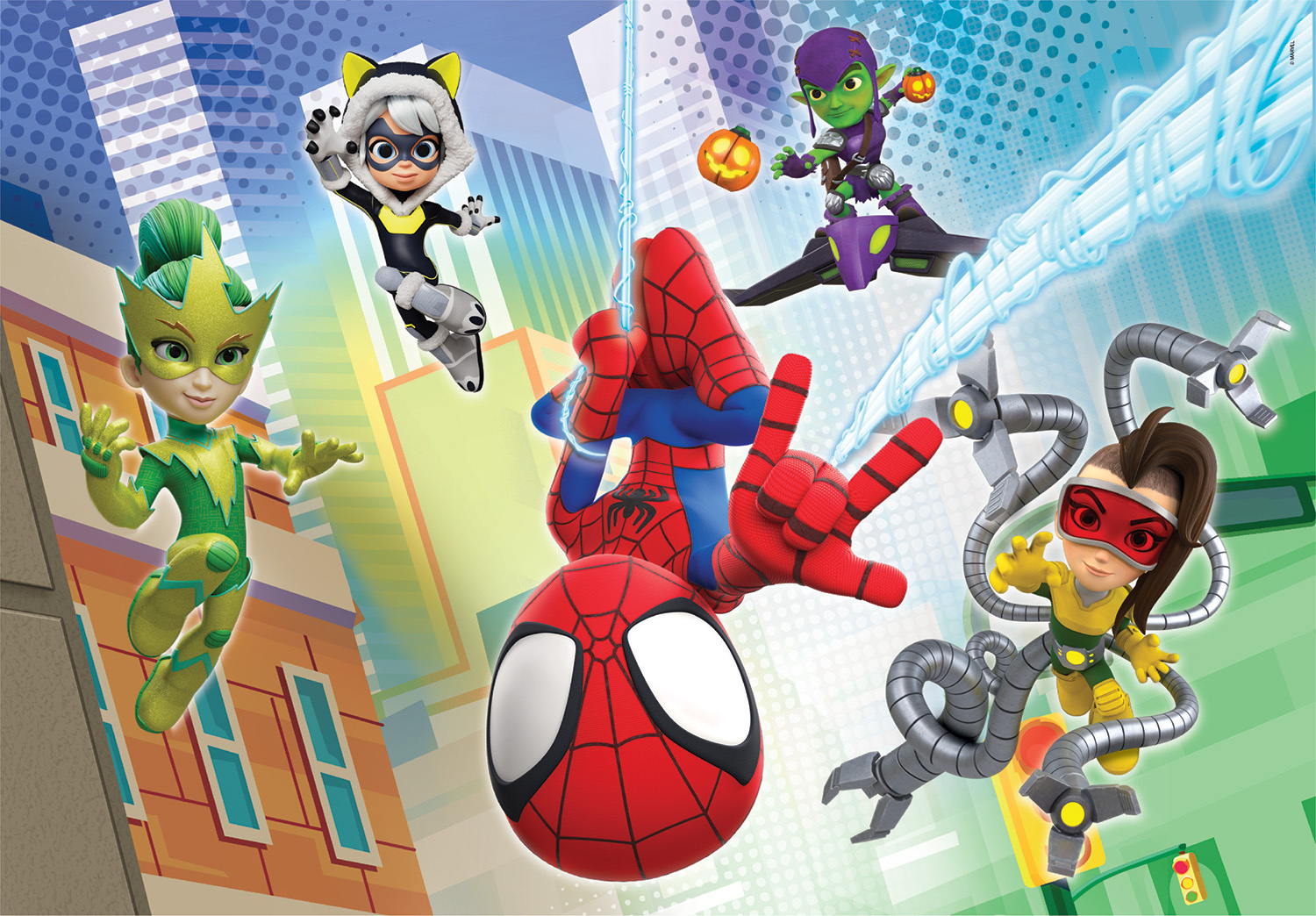 Clementoni Παιδικό Παζλ Super Color Marvel Spidey Και Οι Απίθανοι Φίλοι Του 2x60 τμχ - Image 3