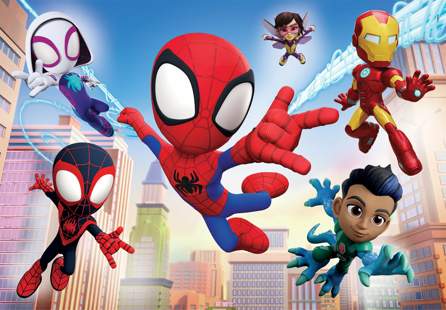 Clementoni Παιδικό Παζλ Super Color Marvel Spidey Και Οι Απίθανοι Φίλοι Του 2x60 τμχ - Image 4
