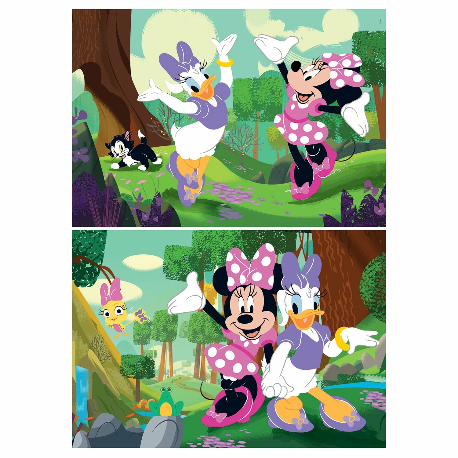 Clementoni Παιδικό Παζλ Super Color Disney Minnie 2x60 τμχ - Image 2