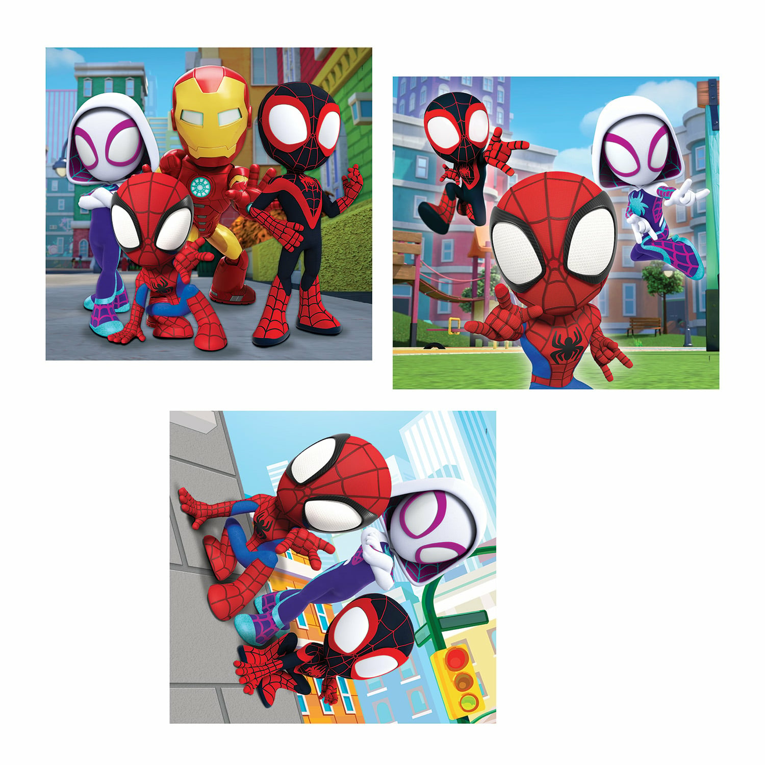 Clementoni Παιδικό Παζλ Super Color Marvel Spidey Και Οι Απίθανοι Φίλοι Του 3x48 τμχ - Image 2
