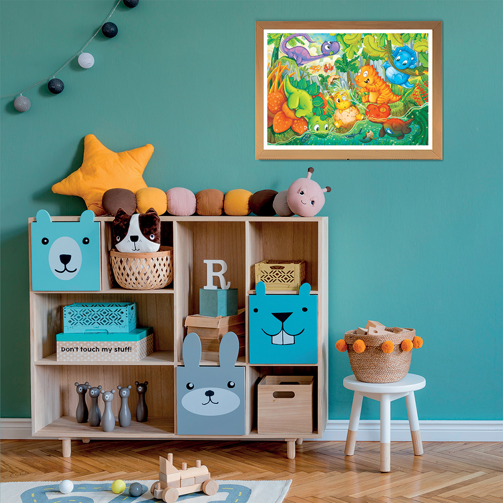 Clementoni Παιδικό Παζλ Maxi Super Color Dinos Happy Oasis 24 τμχ - Image 5