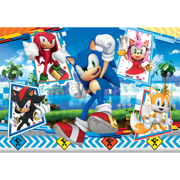 Alternative view of Clementoni Παιδικό Παζλ Maxi Super Color Sonic The Hedgehog 24 τμχ