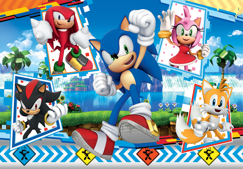 Clementoni Παιδικό Παζλ Maxi Super Color Sonic The Hedgehog 24 τμχ - Image 2