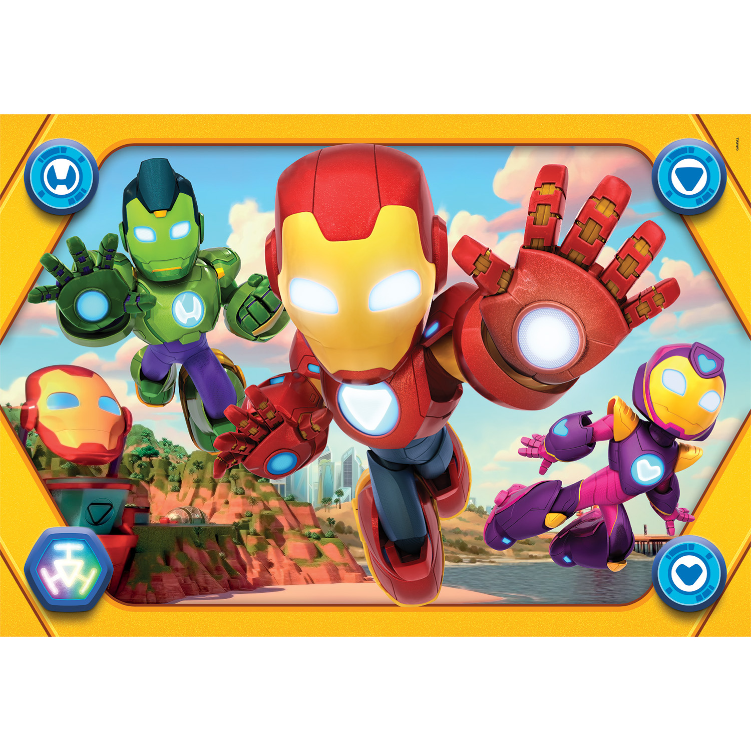 Clementoni Παιδικό Παζλ Maxi Supercolor Iron Man and His Awesome Friends 104 τμχ - Image 4