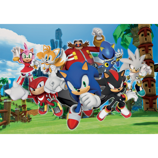 Alternative view of Clementoni Παιδικό Παζλ Super Color Sonic The Hedgehog 104 τμχ