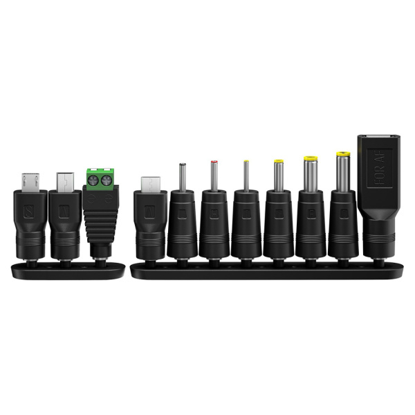 Alternative view of GOOBAY επιτοίχιος φορτιστής 64569, 3V-12V, 18W/1.5A, 12 tips