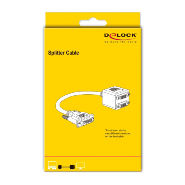 Alternative view of DELOCK HDMI splitter 65226 με Ethernet, 2 σε 1, 1080p, μαύρο
