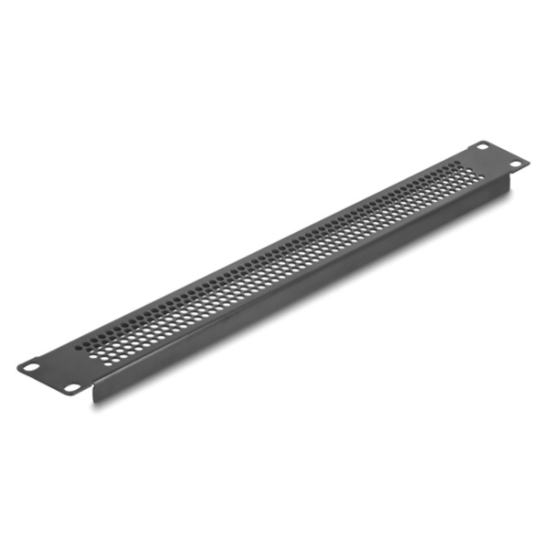 DELOCK κάλυμμα panel 67035 για 19"/1U rack, με αεραγωγούς, μαύρο
