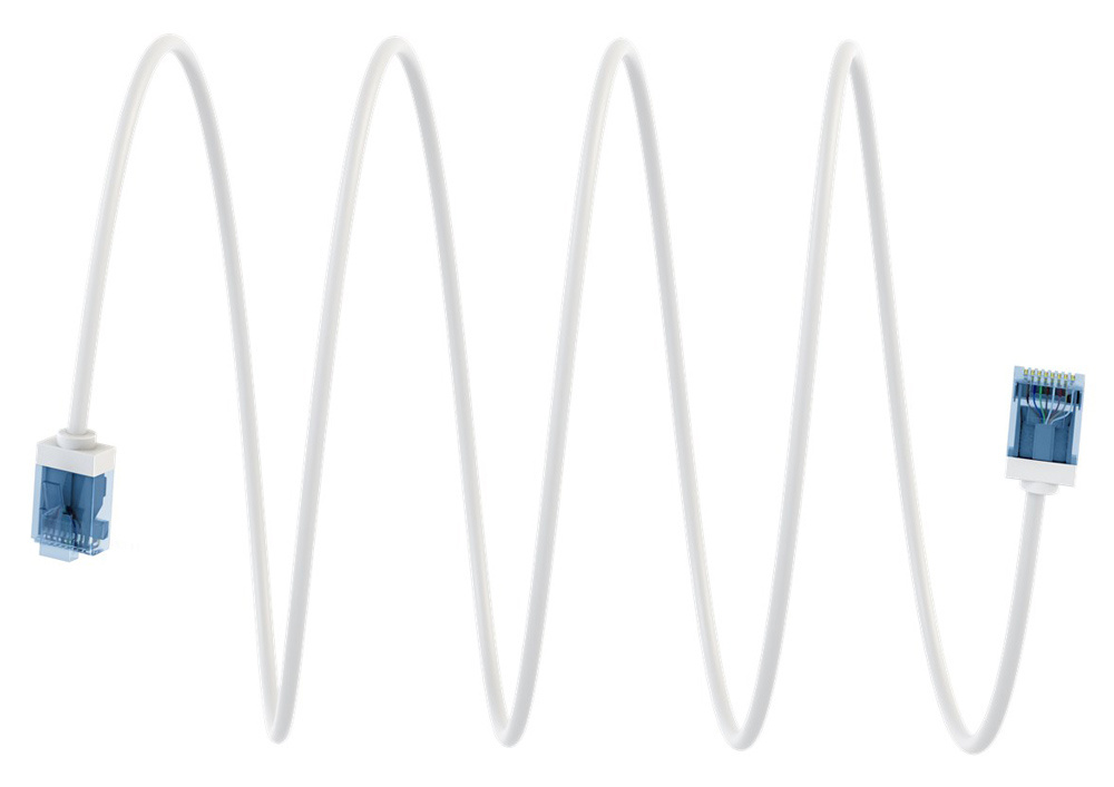 GOOBAY καλώδιο δικτύου 74285, CAT 6A U/UTP, ultra slim, copper, 500MHz, 0.5m, λευκό - Image 8