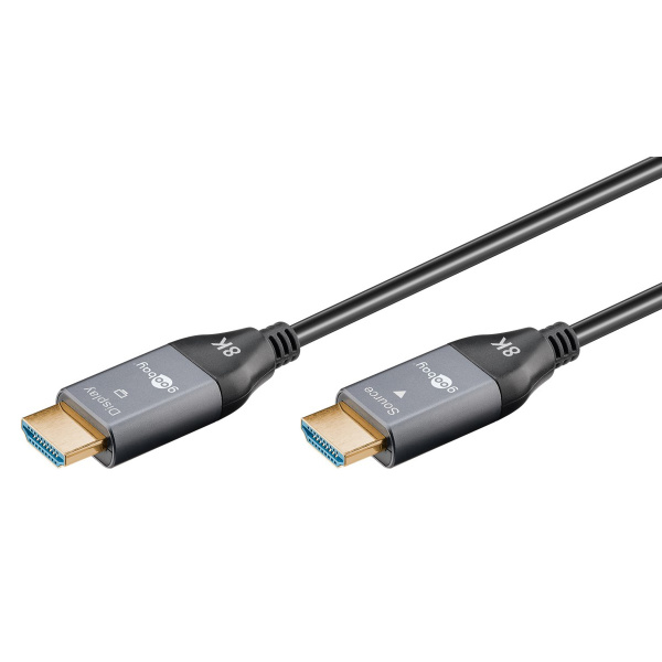 GOOBAY καλώδιο HDMI 2.1 76274 με Ethernet, AOC, 8K/60Hz, 48 Gbps, 10m, μαύρο