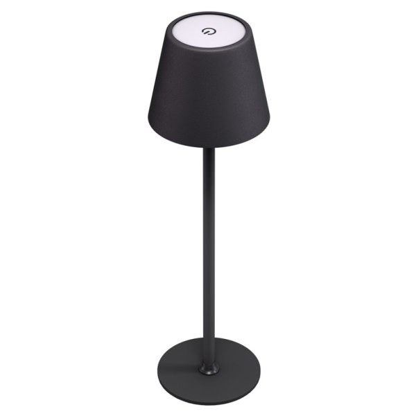 GOOBAY επιτραπέζιο φωτιστικό 77673, 3000K, dimmable, επαναφορτιζόμενο, μαύρο