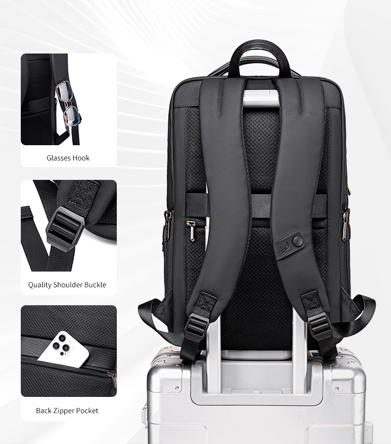 ARCTIC HUNTER τσάντα πλάτης B00872 με θήκη laptop 15.6", 14.5L, χακί - Image 6