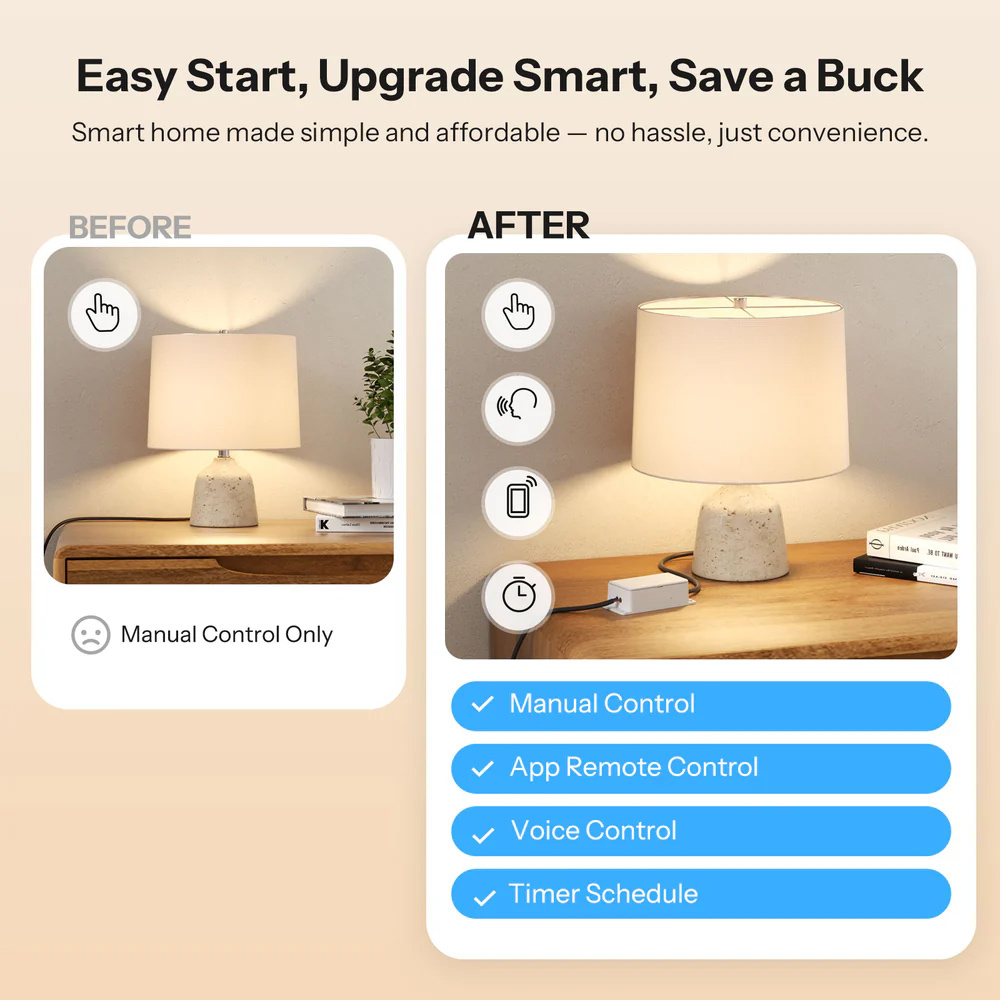 SONOFF smart διακόπτης BASIC Gen5, 1 κανάλι, WiFi, συμβατός με Matter, 10A, λευκός - Image 4