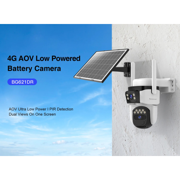 Alternative view of VSTARCAM smart ηλιακή κάμερα BG621DR, dual lens, 3MP, 4G, SD, PTZ, IP66