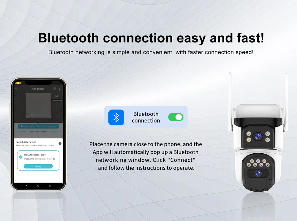 VSTARCAM smart ηλιακή κάμερα BG621DR, dual lens, 3MP, 4G, SD, PTZ, IP66 - Image 3