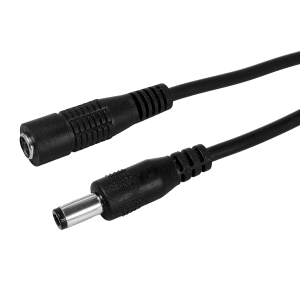 POWERTECH καλώδιο προέκτασης τροφοδοσίας CAB-H198, 5.5x2.1mm, 5m, μαύρο