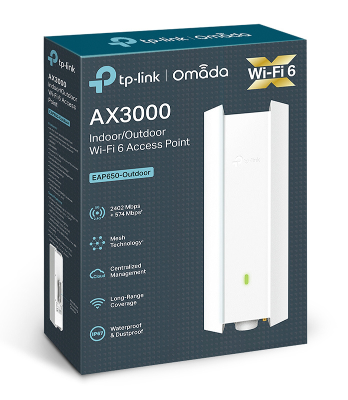 TP-LINK access point EAP650-Outdoor, WiFi 6, Mesh, AX3000, Ver. 1.0 - Image 8