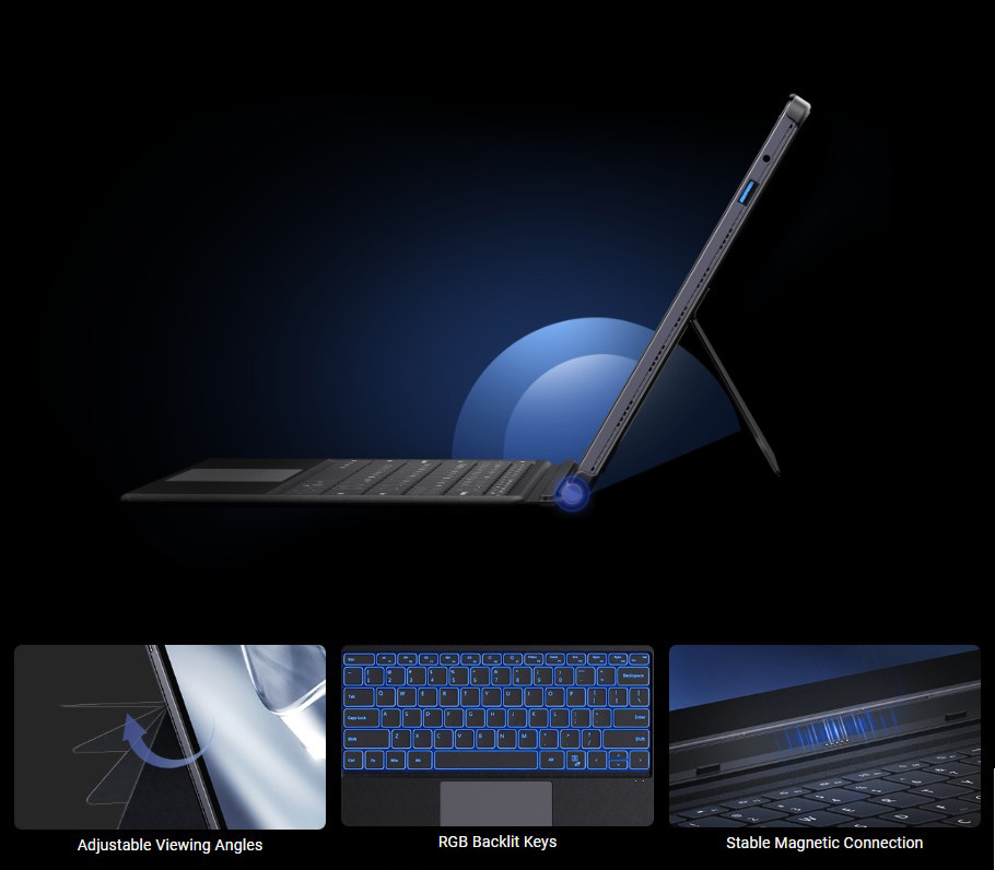 CHUWI tablet Hi10 Max με πληκτρολόγιο/θήκη, 12.96", 12/512GB, Windows 11 Pro, 4820mAh, γκρι - Image 5