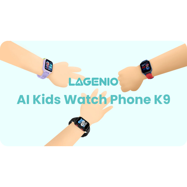 Alternative view of LAGENIO GPS smartwatch για παιδιά K9, 1.78" AMOLED, με κάμερα, 4G, IP68, μωβ