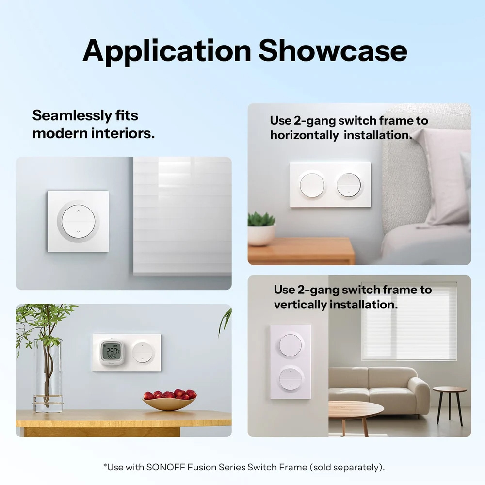 SONOFF smart επιτοίχιος διακόπτης ρολών Orb-RBS, WiFi, Matter, 1A, λευκός - Image 6