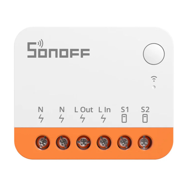 SONOFF smart διακόπτης MINIR4, 2 κανάλια, WiFi, 10A, λευκός