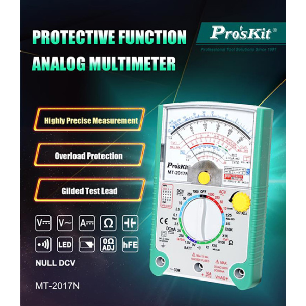 Alternative view of PROSKIT αναλογικό πολύμετρο MT-2017N, DCV, ACV