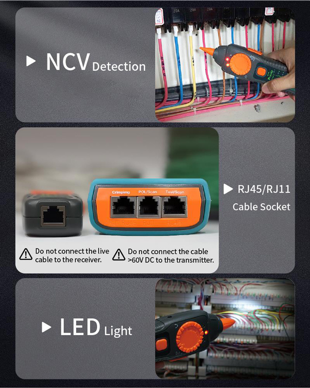 PROSKIT tester καλωδίων δικτύου MT-7029N για RJ45/11/12 - Image 8