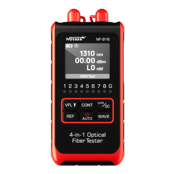 NOYAFA tester καλωδίων οπτικής ίνας NF-916, 850-1650nm, -60~8dBm