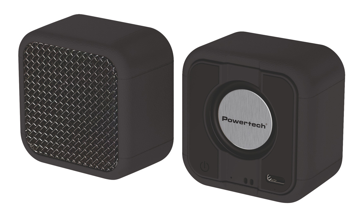 POWERTECH μίνι φορητό ηχείο PT-1626, μαγνητικό, 5W, Bluetooth, 400mAh, μαύρο