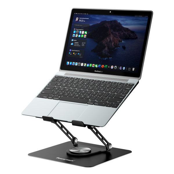 Alternative view of POWERTECH βάση & ψύξη laptop PT-1630 έως 17", 110mm LED fan, μεταλλική, μαύρη