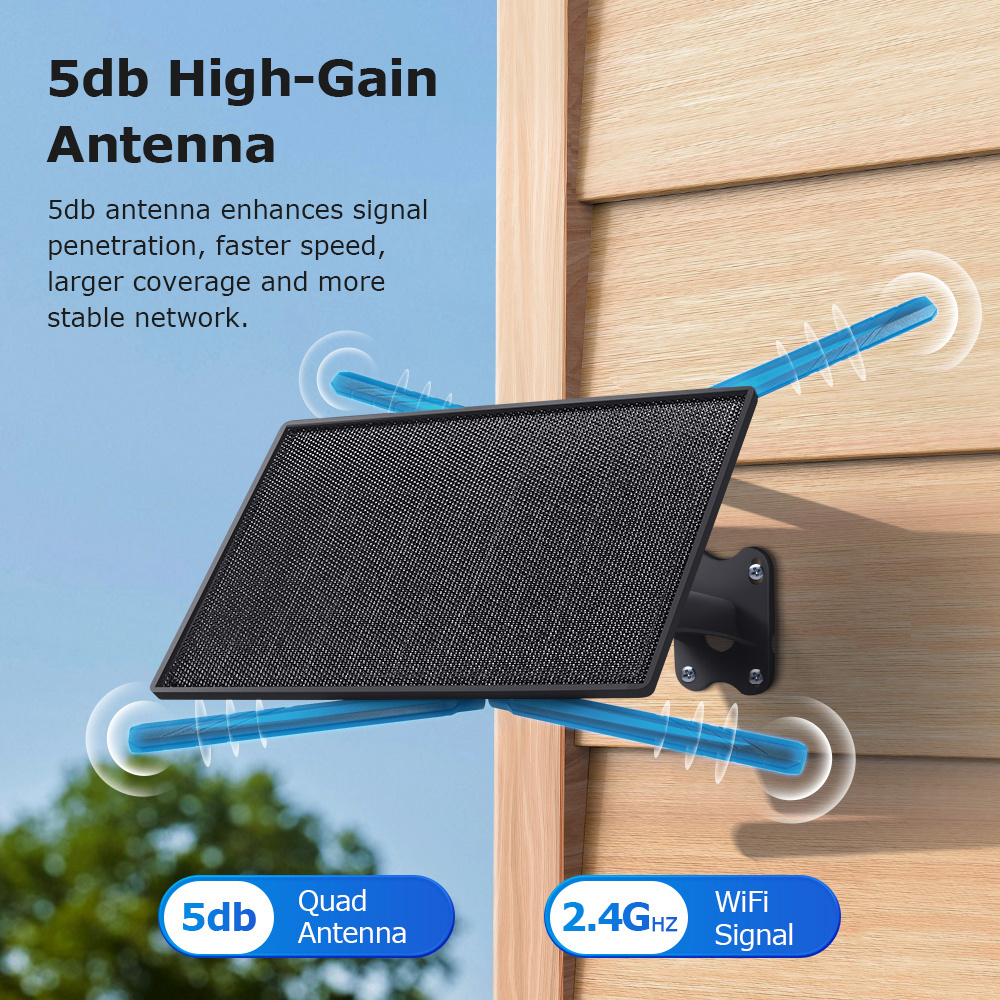 SECTEC ηλιακό router ST-SR08-EU-PNL με 2x πάνελ, 4G LTE, 150Mbps, 20100mAh, IP66 - Image 3