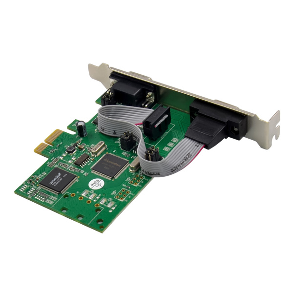Alternative view of POWERTECH κάρτα επέκτασης PCIe σε 2x serial ST349, 921.6Kbps, SB16C1052PCI