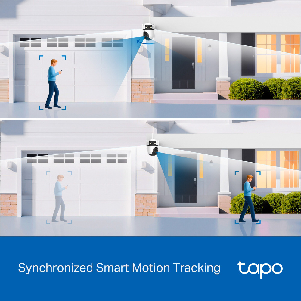 TP-LINK smart κάμερα Tapo C545D, dual lens, 2K/3MP, WiFi, PTZ, IP66, V1.0 - Image 8