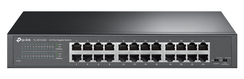 TP-LINK Desktop/Rackmount Switch TL-SG1024D 24 Θυρών, V11.40